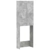 vidaXL Vessakaappi DELFT Betoninharmaa 66 x 25,5 x 190 cm Tekninen puu