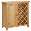 vidaXL Viinikaappi 11 pullolle 80x32x80 cm t&auml;ysi tammi