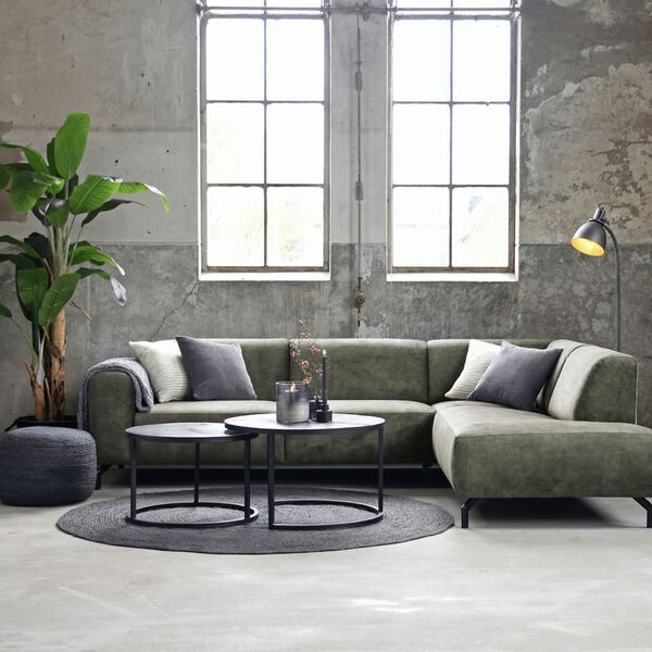 LABEL51 Juuttimatto py&ouml;re&auml; 150x150 cm XL antrasiitti