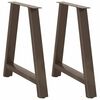 vidaXL Ruokap&ouml;yd&auml;n jalat A-muotoiset 2 kpl 70x(72-73) cm ter&auml;s