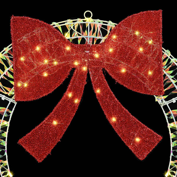 vidaXL Seppele 150 LED-valoilla Lämmin valkoinen 120 cm PET