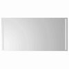 vidaXL LED kylpyhuonemirror L&auml;pin&auml;kyv&auml; 100 x 60 cm karkaistu lasi