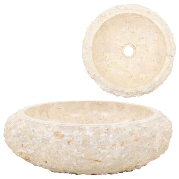 vidaXL Pesuallas marmori 40x12 cm kerma