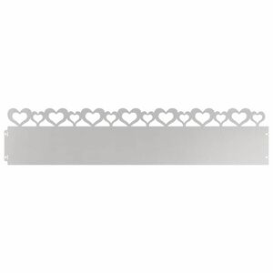 vidaXL Nurmikonreunukset 10 kpl 103 x 0,05 x 22 cm Ruostumaton ter&auml;s