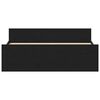 vidaXL S&auml;ngynrunko ilman patjaa musta tammi 135x190 cm tekninen puu