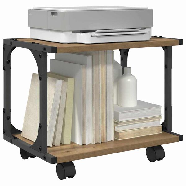 vidaXL Tulostinpidike Artisan tammi 41 x 28 x 33.5 cm Tekninen puu