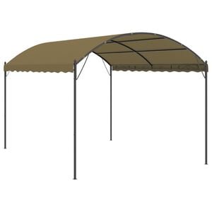 vidaXL Huvimaja 4x3x2,6 m ruskeanharmaa 180 g/m&sup2;