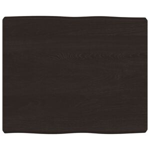 vidaXL P&ouml;yt&auml;levy ruskea 60x50x(2-6)cm k&auml;sitelty t&auml;ystammi el&auml;v&auml; reuna
