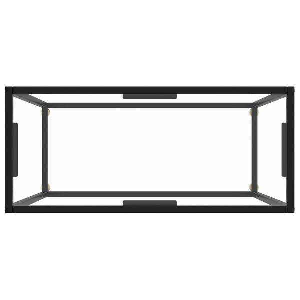 vidaXL Konsolip&ouml;yt&auml; l&auml;pin&auml;kyv&auml; 80x35x75 cm karkaistu lasi