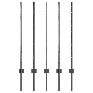 vidaXL Aitalatu 5 pcs Harmaa 100 cm Ter&auml;s