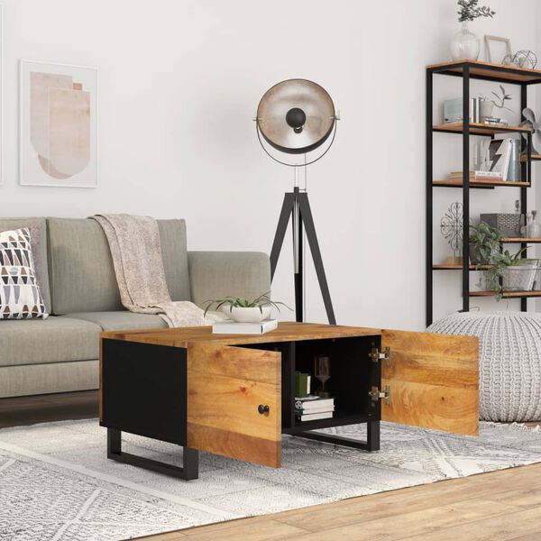 vidaXL Sohvap&ouml;yt&auml; 80x50x40 cm t&auml;ysi mangopuu ja tekninen puu