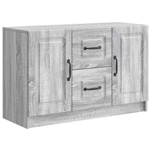 vidaXL Sivup&ouml;yt&auml; Harmaa sonoma 89 x 34,5 x 57 cm Tekninen puu