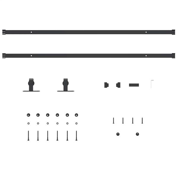 vidaXL Liukukaapin ovisarja 213 cm hiiliter&auml;s