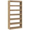 vidaXL Kirjahylly 6 tasoa 100 x 30 x 198 cm Tekninen puu Artisan Tammi