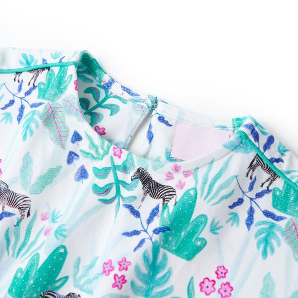 Lasten Mekko ecru ja tumma minttu 116