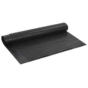 vidaXL Kolopohjainen vedenpoistolevy Musta 1 x 20 m HDPE