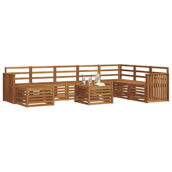 vidaXL Sohvasarjat Luonnollinen Tihe&auml; akasiapuu