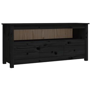 vidaXL TV-taso musta 114x35x52 cm t&auml;ysi m&auml;nty