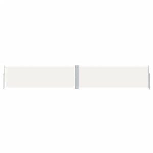 vidaXL Sis&auml;&auml;nvedett&auml;v&auml; sivumarkiisi 160x1000 cm kerma