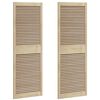 vidaXL Kaapin ovi 2 kpl Luonnollinen 170 x 2,1 x 59,5 cm T&auml;ysi m&auml;nty