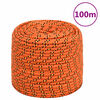 vidaXL Venek&ouml;ysi oranssi 10 mm 100 m polypropeeni