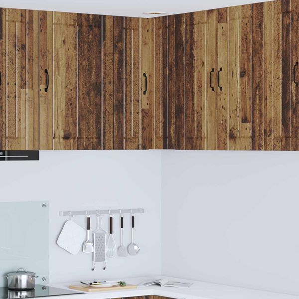 vidaXL Keitti&ouml;kaappi Vanha puu 57 x 57 x 80 cm Tekninen puu