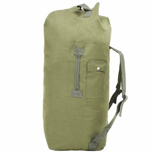 vidaXL Armeijatyylinen reppu 85 l oliivinvihre&auml;