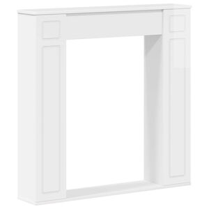 vidaXL Takan kehys Korkeakiiltoinen valkoinen 100 x 20 x 100 cm