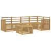 vidaXL Ulkosohvakokoelma 6 pcs valkoinen 59 x 59 x 37 cm