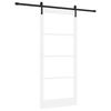 vidaXL Liukuovi ORKDAL Valkoinen ja musta 93 x 211 cm