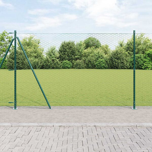 vidaXL Aitalatu Vihre&auml; 100 x 1,6 m (36 mm verkko) Ter&auml;st&auml; ja PVC:t&auml;
