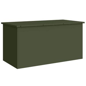 vidaXL Ulkos&auml;ilytyslaatikko Oliivivihre&auml; 100 x 50,5 x 50 cm Ter&auml;s