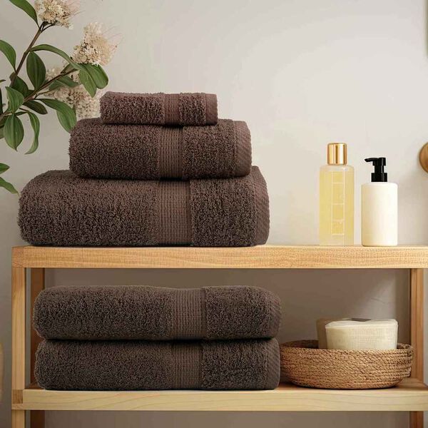 vidaXL Pesulaput SOLUND Ruskea Puuvilla