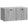 vidaXL Sein&auml;lle asennettava TV-kaappi Harmaa sonoma 59,5 x 31 x 30 cm