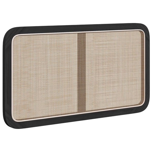 vidaXL Päätylevy päätyllä Musta 100 x 55 x 3 cm Rottinki