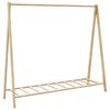 vidaXL Vaateteline hyllyill&auml; 106x34x102 cm bambu