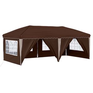 vidaXL Pop-up Juhlateltta 575 x 288 x 245 cm Ruskea
