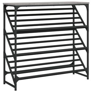 vidaXL Kenk&auml;teline harmaa Sonoma 90x30x85 cm tekninen puu