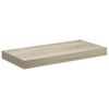 vidaXL Kelluva sein&auml;hylly tammi 50x23,5x3,8 cm MDF