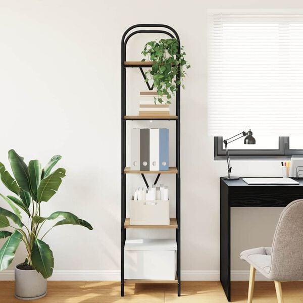 vidaXL Kirjahylly Artisan tammi 40 x 30 x 183 cm Tekninen puu