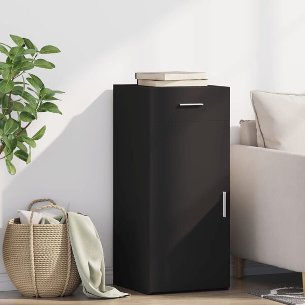 vidaXL Senkki musta 40x42,5x93 cm tekninen puu