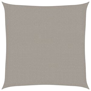 vidaXL Aurinkopurje 160 g/m&sup2; vaaleanharmaa 3x3 m HDPE