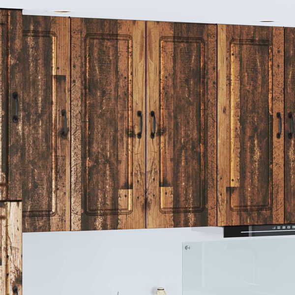 vidaXL Keitti&ouml;kaappi Kalmar Vanha puu 80 x 31 x 100 cm Tekninen puu