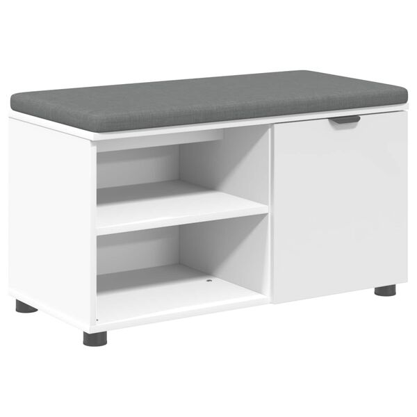 vidaXL Halli penkki Valkoinen 80 x 38 x 46 cm Insin&ouml;&ouml;ripuu ja kangas