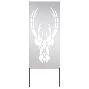 vidaXL Puutarhan yksityisyyden verho El&auml;inkuvio Hopea 50 x 140 cm