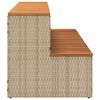 vidaXL Hot Tub Step Beige 100x50x50,5 cm polyrottinki kiinte&auml; akaasia