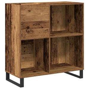 vidaXL Levykaappi Vanha puu 84,5 x 38 x 89 cm Tekninen puu