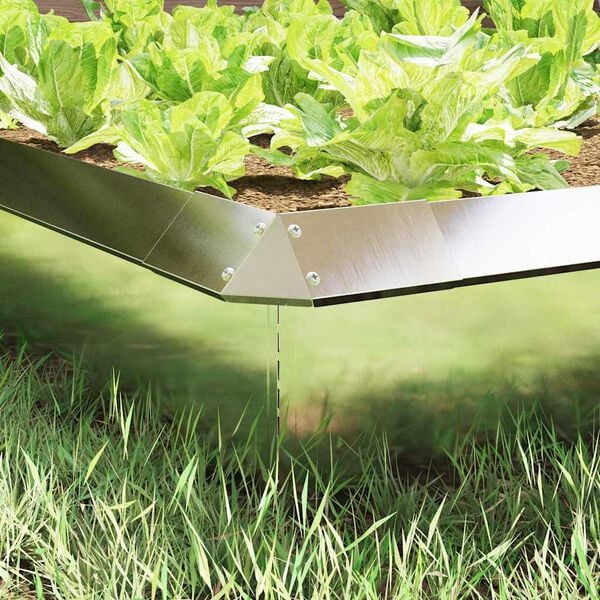 vidaXL Etanaaita 4 pcs Hopea 13,5 x 13,5 x 25 cm Ruostumaton ter&auml;s