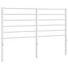 vidaXL Metallinen vaihtop&auml;&auml;ty valkoinen 135 cm
