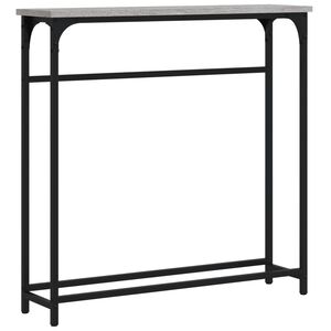 vidaXL Konsolip&ouml;yt&auml; harmaa Sonoma 75x19,5x75 cm tekninen puu